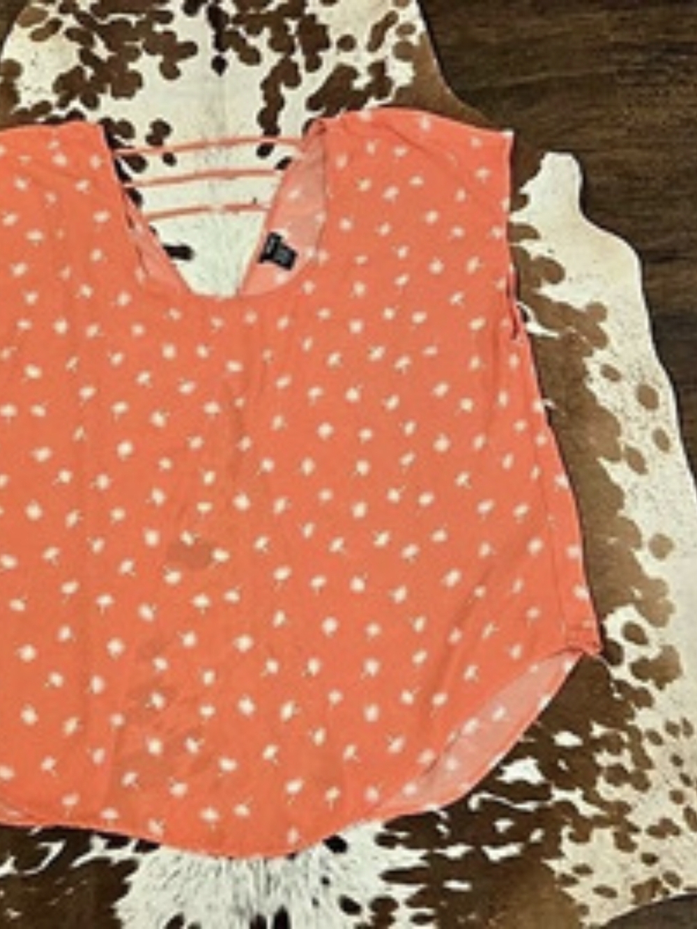 Torrid Floral Crop Top in Orange & White